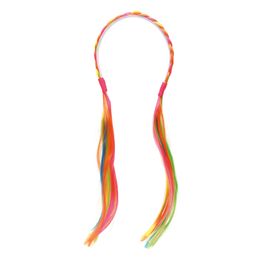 Tiara Trança com Mechas Multicores