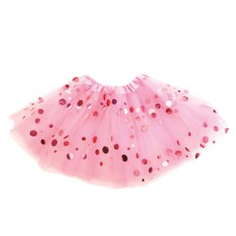 Saia De Tule Poá Rosa Adulto