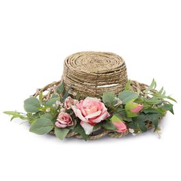 Chapeu Decorativo C/Flores Beg/Bco(Fondant) C/1 UN