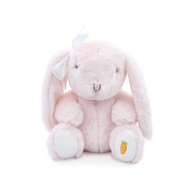 Coelho Pelucia Sentado C/Laco Ros  (Kids) UN  C/1 PC