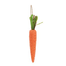 Enfeite de Pendurar Cenoura Decorativa - Laranja / Verde (Cenouras)