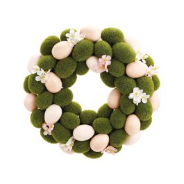 Guirlanda c/ Ovos - Verde / Rosa (Fondant)