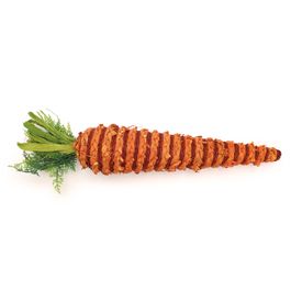 Cenoura Decorativa Listrada - Laranja / Verde (Cenouras)
