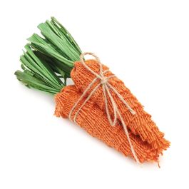 Maço c/ 3 Cenouras Decorativas - Verde / Laranja (Cenouras)