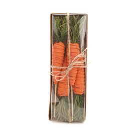 Gift Box de Picks de Cenouras Decorativas - Verde / Laranja (Cenouras)