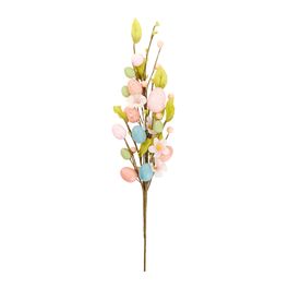 Galho Longo com Ovos e Flores Colorido (Fondant)