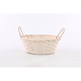 Cesta com Duas Alças cor Natural (Cestaria)