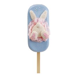 Picolé Decorativo com Coelho cor Azul/Rosa (Charlotte)