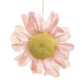 Flor Decorativa para Pendurar cor Rosa/Amarelo (Charlotte)