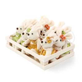 Mini Box Coelhos Sortido cor Laranja/Verde/Amarelo (Mini Box)