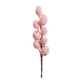 Galho Curto com Ovos cor Rosa 25cm (Fondant)