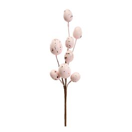 Galho Médio com Ovos cor Rosa Claro 34cm (Fondant)