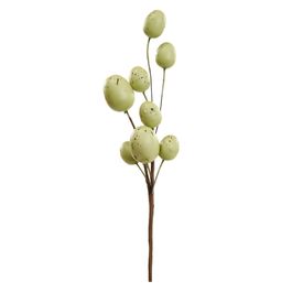 Galho Médio com Ovos cor Verde 34cm (Fondant)