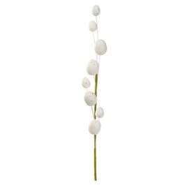 Galho Grande com Ovos cor Branco 60cm (Fondant)