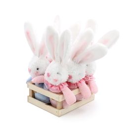 Mini Box Coelhos Sortido cor Azul/Rosa/Amarelo (Frappe)