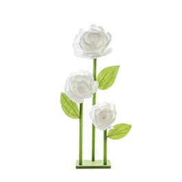 3 Flores Em Pedestal Bra Tam G (Fleur) C/1 UN