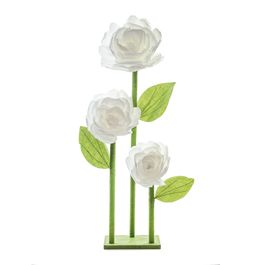 3 Flores Em Pedestal Bra Tam P (Fleur) C/1 UN