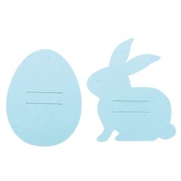 Porta Talher Feltro Ovo/Coelho Sort Azl  (Decs Em Feltro) Jg C/4 PC
