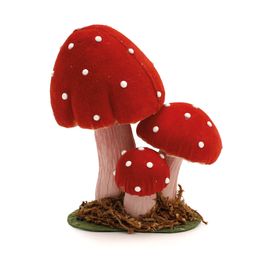 Cogumelo Decorativo - Vermelho / Rosa (Cogumelos)