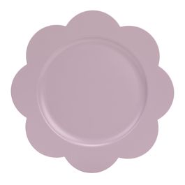 Sousplat com Borda Floral cor Roxo ø33cm (Bandejas e Sousplats)