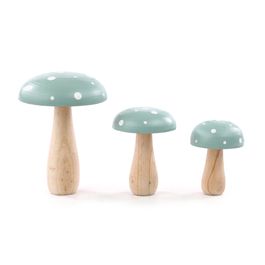 Cogumelo Decorativo Trio Poa cor Verde Jogo com 3 Peças (Cogumelos Decorativos)