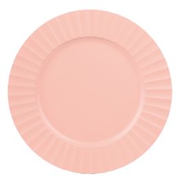 Sousplat com Borda Wave cor Rosa ø33cm (Bandejas e Sousplats)