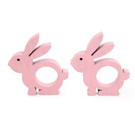Porta Guardanapos Coelhos cor Rosa (Porta Guardanapos)
