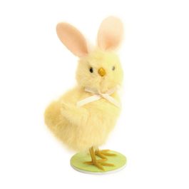 Pintinho Decorativo com Orelhas Coelho cor Amarelo (Ovelhas & Pintinhos)