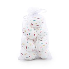Ovo Decorativo Saco Org Galinha Sortido cor Branco Jogo com 9 Peças (Mini Ovos)