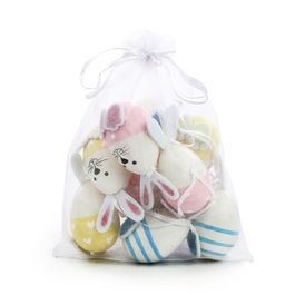 Ovo Decorativo Saco Org Galinha Sortido Colorido Jogo com 9 Peças (Mini Ovos)
