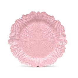 Sousplat Borda Recortada cor Rosa Claro ø33cm (Bandejas e Sousplats)