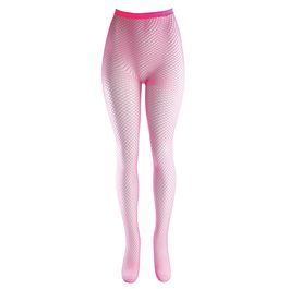 Meia-Calça Arrastão Neon Pink Adulto
