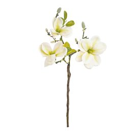 Galho Decorativo com Led Magnolia cor Branco 55cm (Fleur)