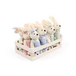 Mini Box Coelhos Sortido cor Rosa/Verde/Azul (Mini Box)