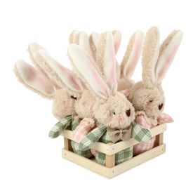 Mini Box Coelhos Sortido cor Rosa/Verde/Marrom (Supreme)