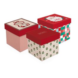 Caixa Cubo Natal Sortido Colorido