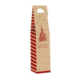 Caixa Vinho Lines Vermelho / Ouro