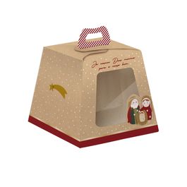 Caixa Panetone Com Visor Sagrada Família