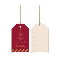 Tag Com Hot Stamping Magic Vermelho