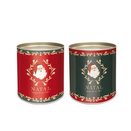 Lata Para Panetone Rígida Noel Vitoriano Colorido