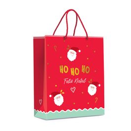 Sacola Premium Acabamento Especial Joyful Ouro