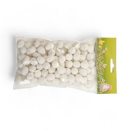 Ovos Decorativos cor Branco Jogo com 100 Peças (Mini Ovos)
