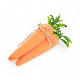 Cenoura Decorativa Maço com 3 cor Laranja/Verde (Cenouras)