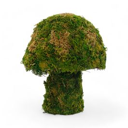 Cogumelo Decorativo com Musgo cor Verde (Rustic)