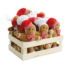 Mini Box Gingerbread Marrom / Vermelho