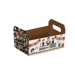 Caixote De Cartão Cordel