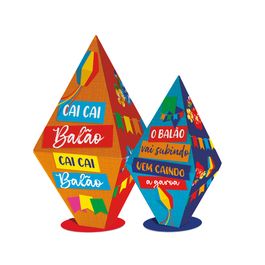 Silhueta Balão 3D Arraiá Bão Demais