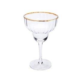 Taça Cristal Eco Incolor / Dourado
