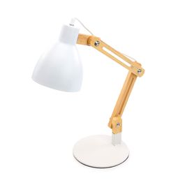 Luminária De Mesa Articulada Metal Branco