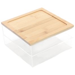 Caixa Com Tampa Acrílico Incolor / Natural